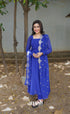 Georgette Anarkali - Royal Blue - Anarkalis