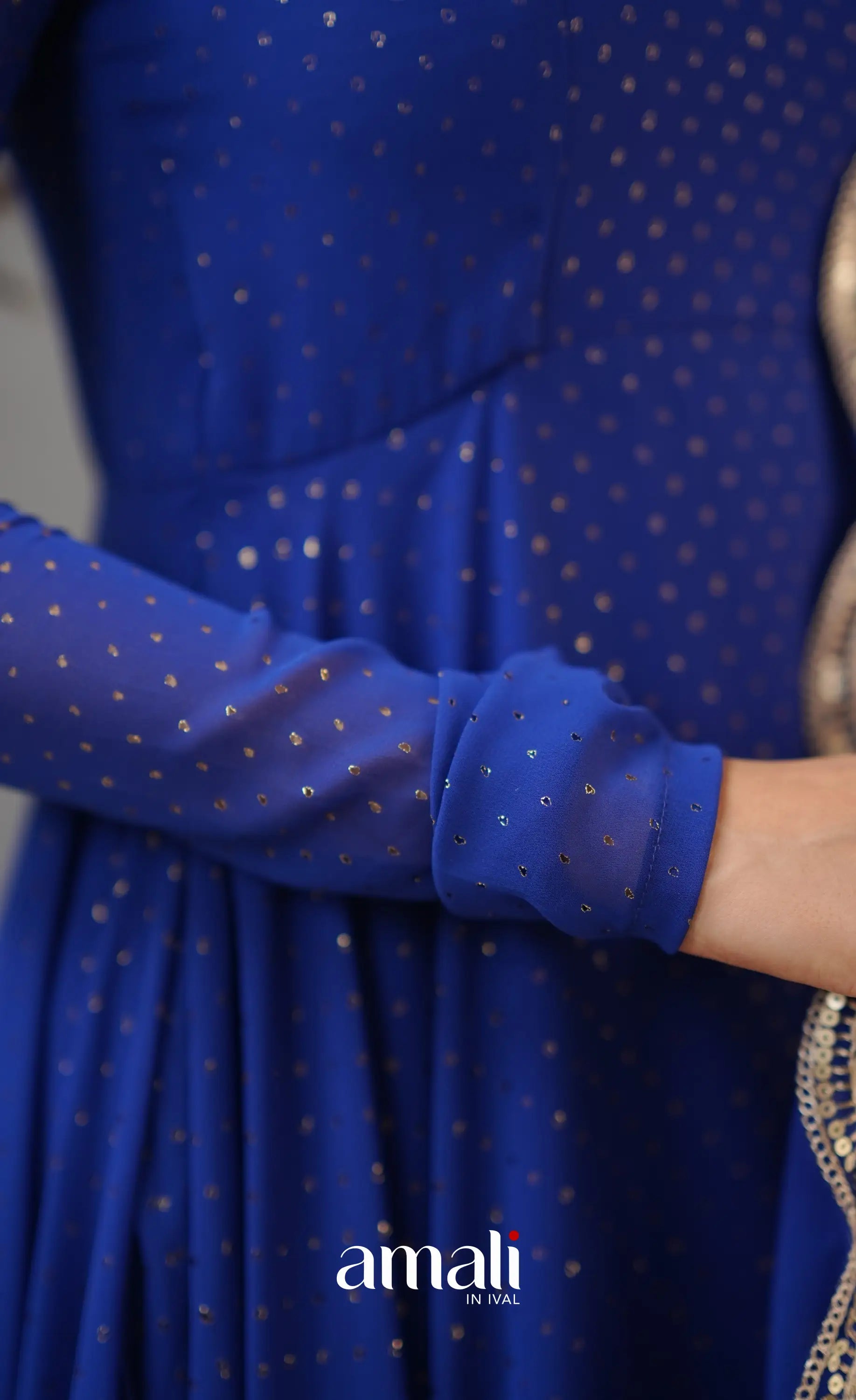 Georgette Anarkali - Royal Blue Anarkalis