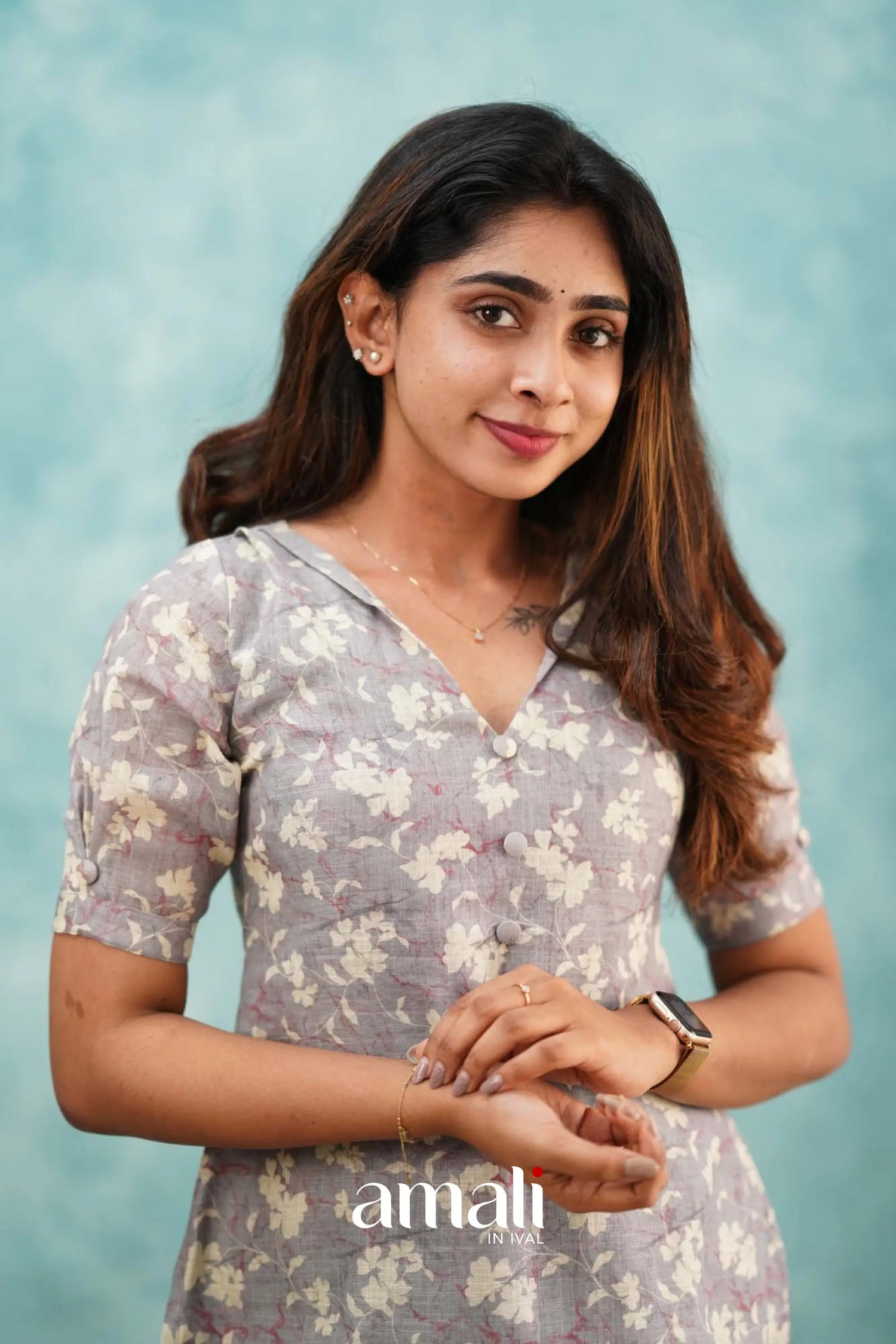 Grey Semi Linen Co-ord Set Co-ord sets