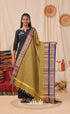 Henna Green With Dark Blue Chettinad Cotton Dupatta salwar