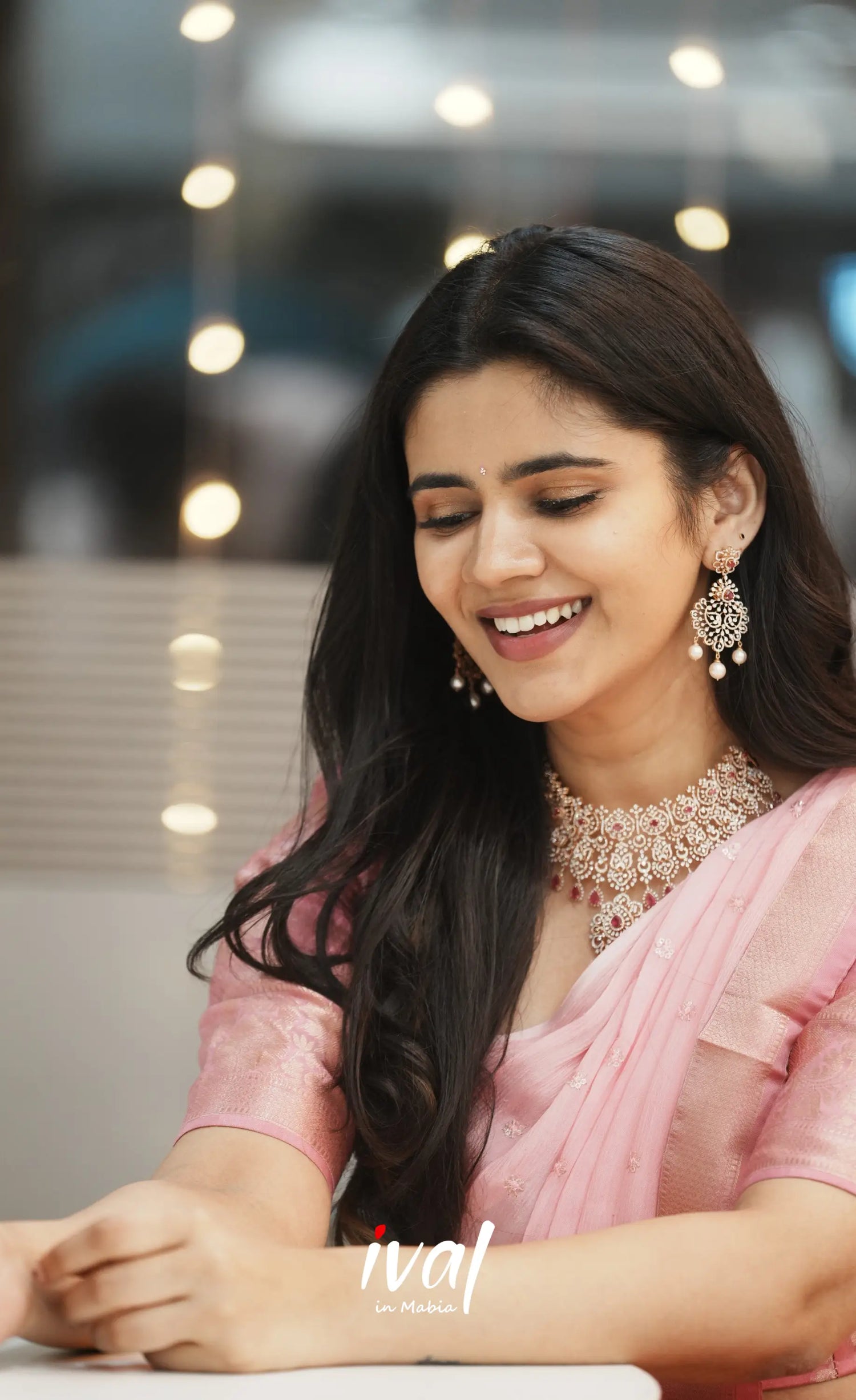 Izhaiyini Organza Halfsaree - Pink and Baby Pink - Half Sarees