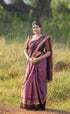 Kamakshi Mauve Tone And Coffee Brown Shade Sarees