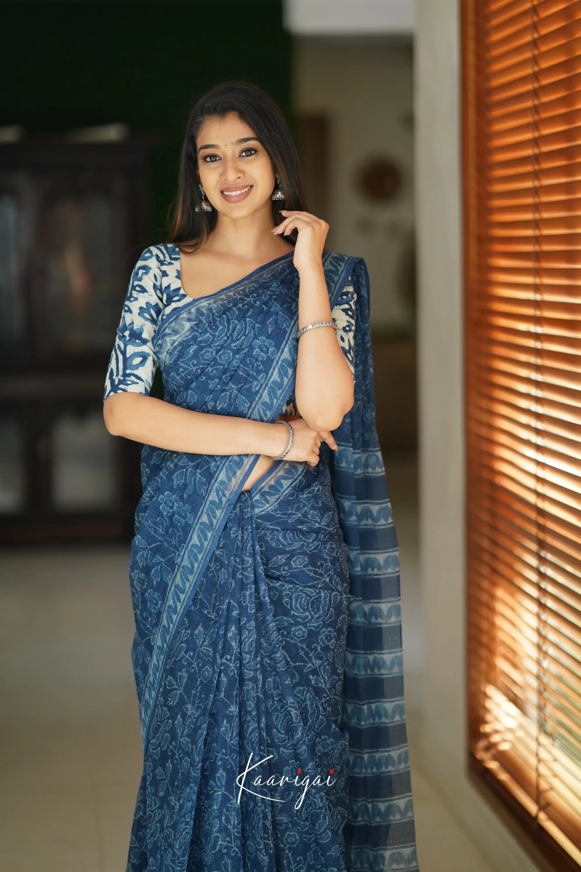 Kamali Kota Saree - Indigo Sarees