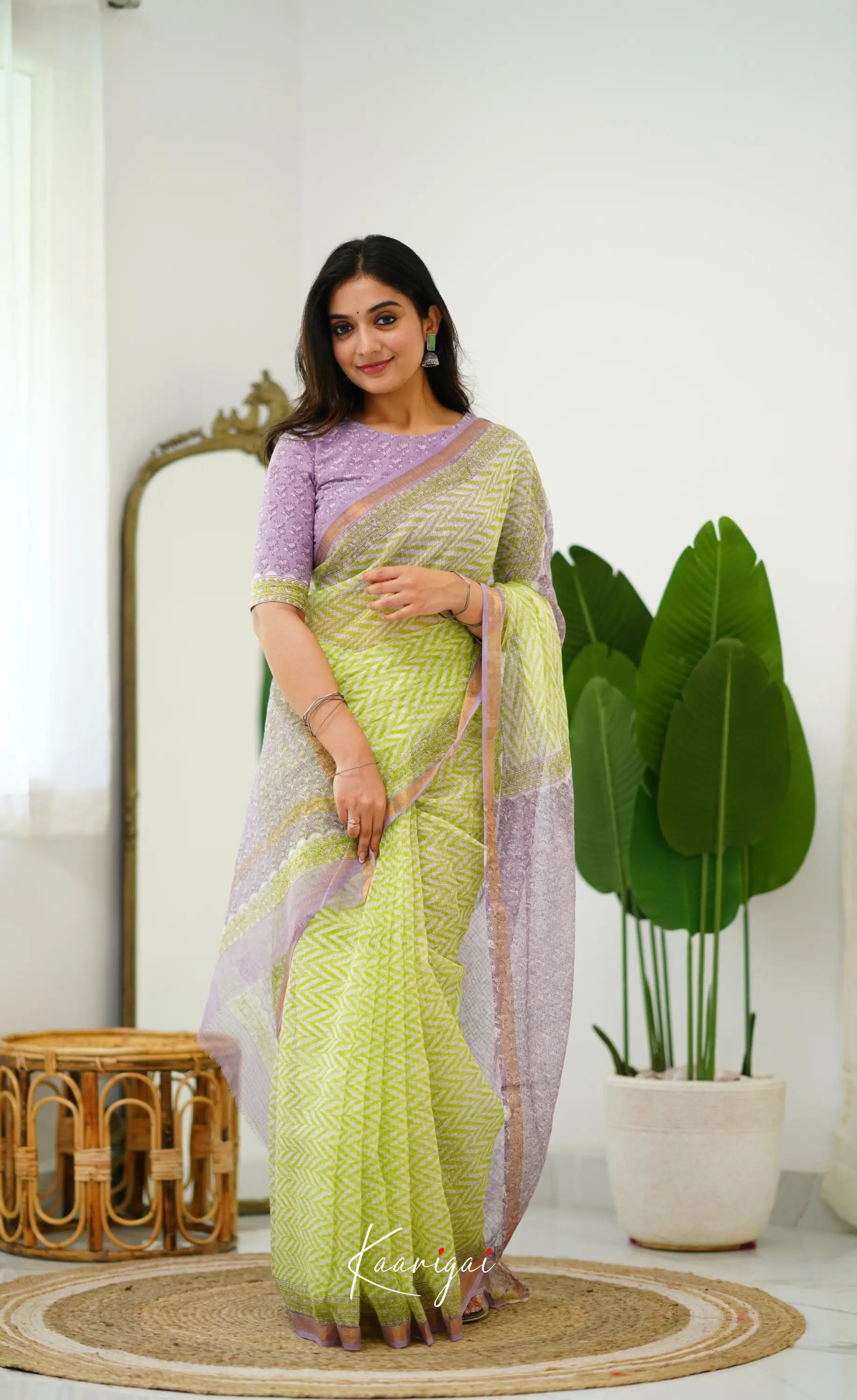 Kamali Kota Saree - Light Green Sarees