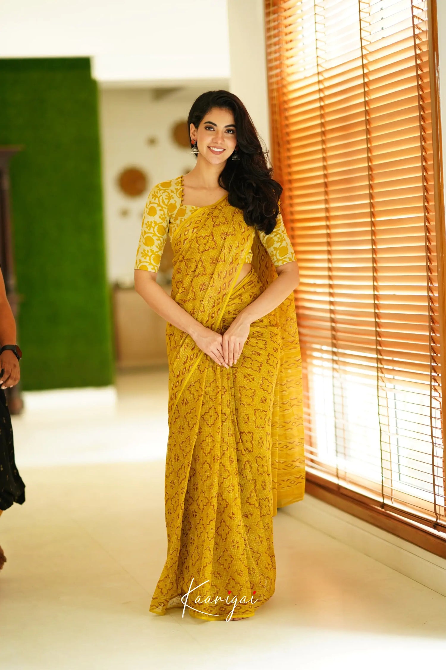 Kamali Kota Saree - Mustard Yellow Sarees