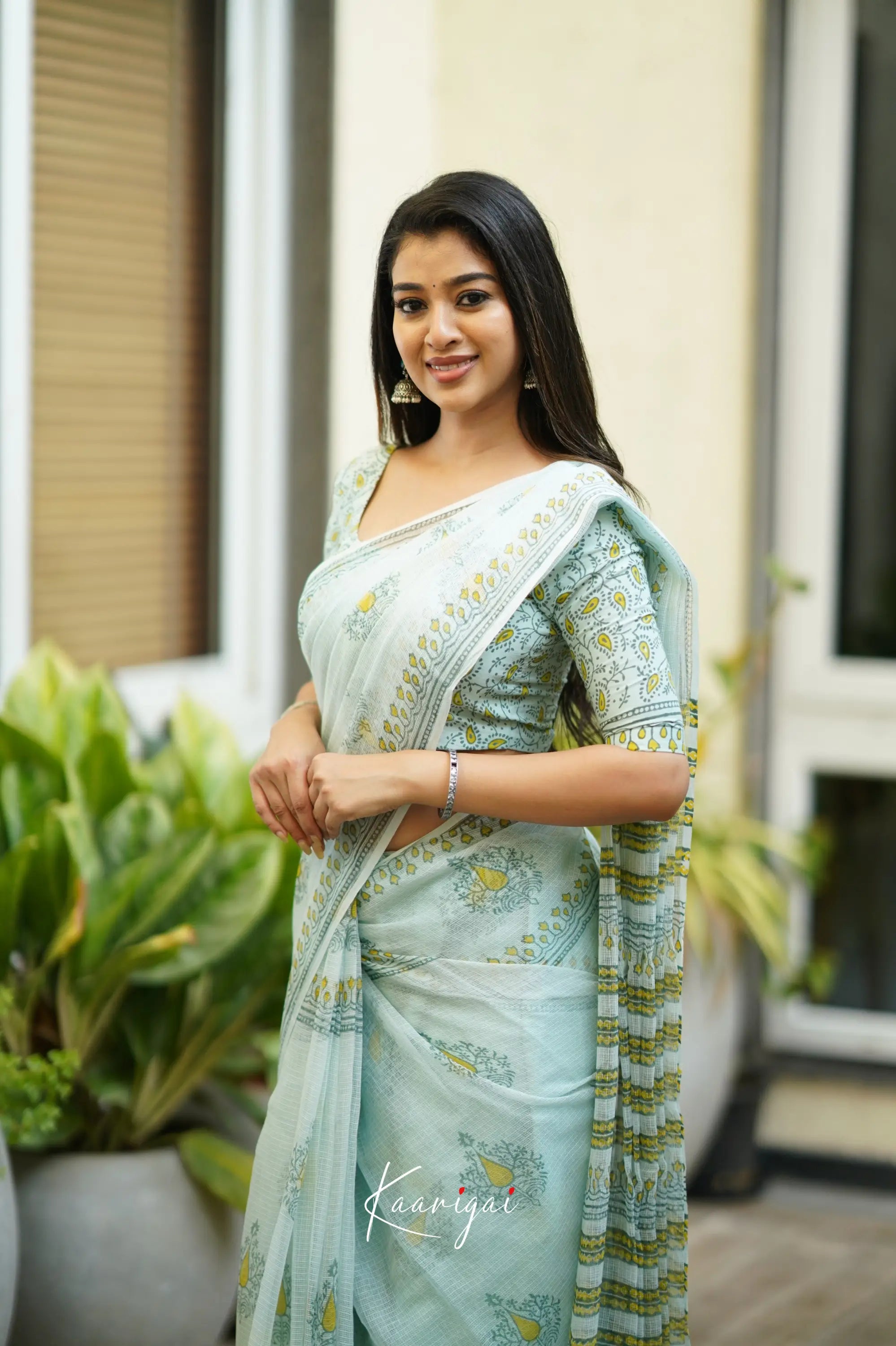 Kamali Kota Saree - Pastel Blue Sarees