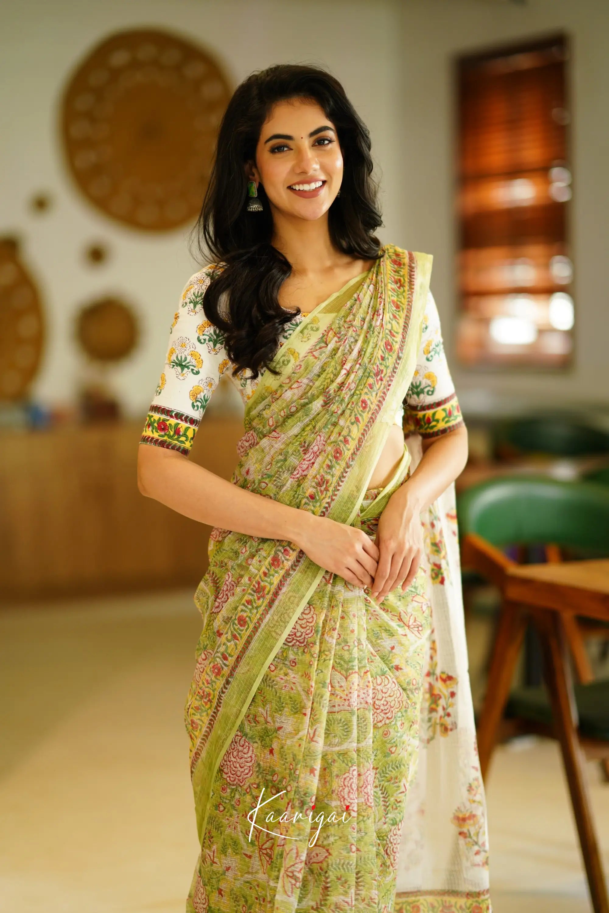 Kamali Kota Saree - Pastel Green Sarees