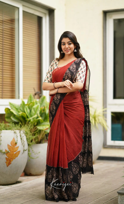 Kamali Kota Saree - Red Sarees