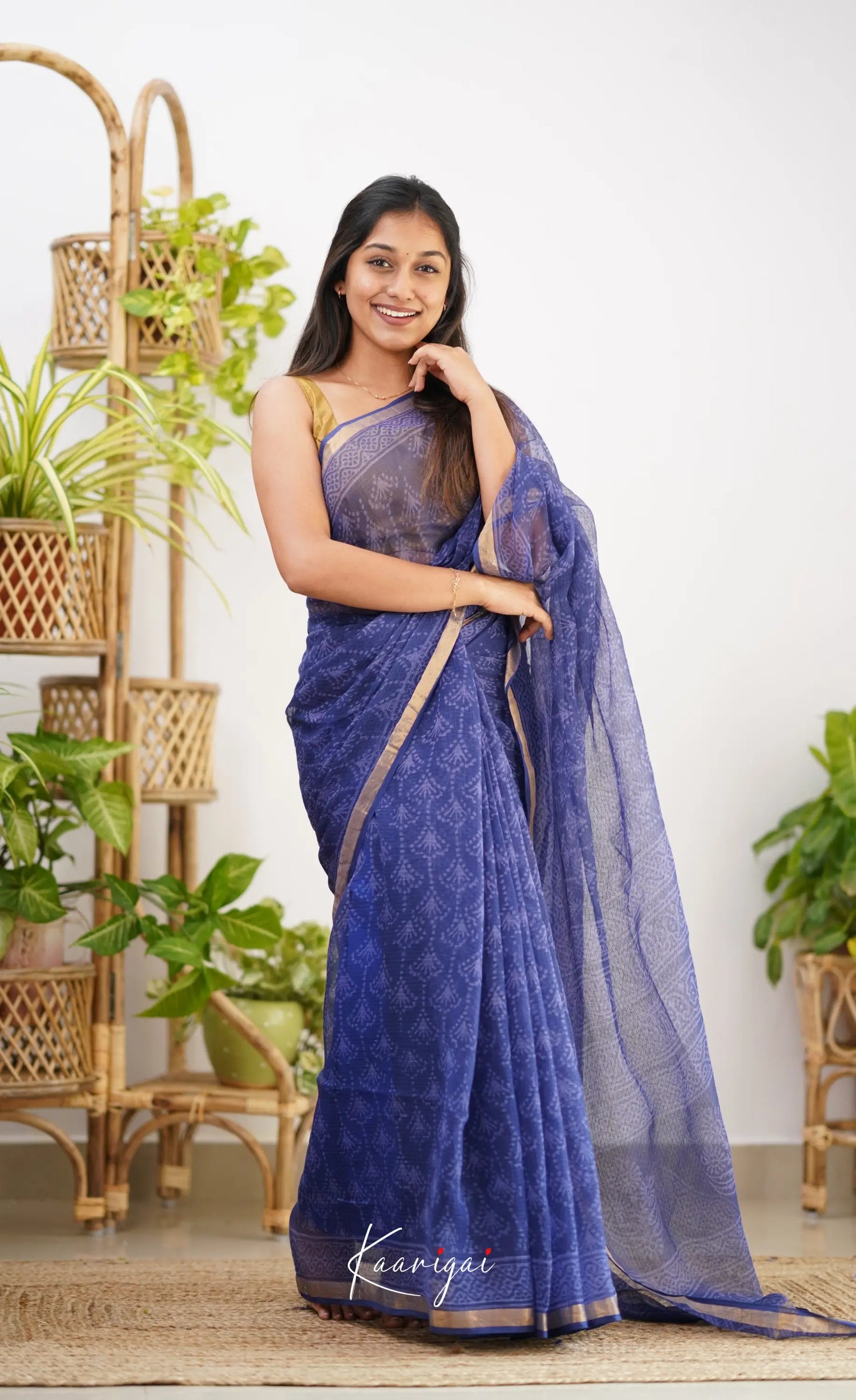 Kamali- Shade Of Dark Blue Kota Saree Sarees