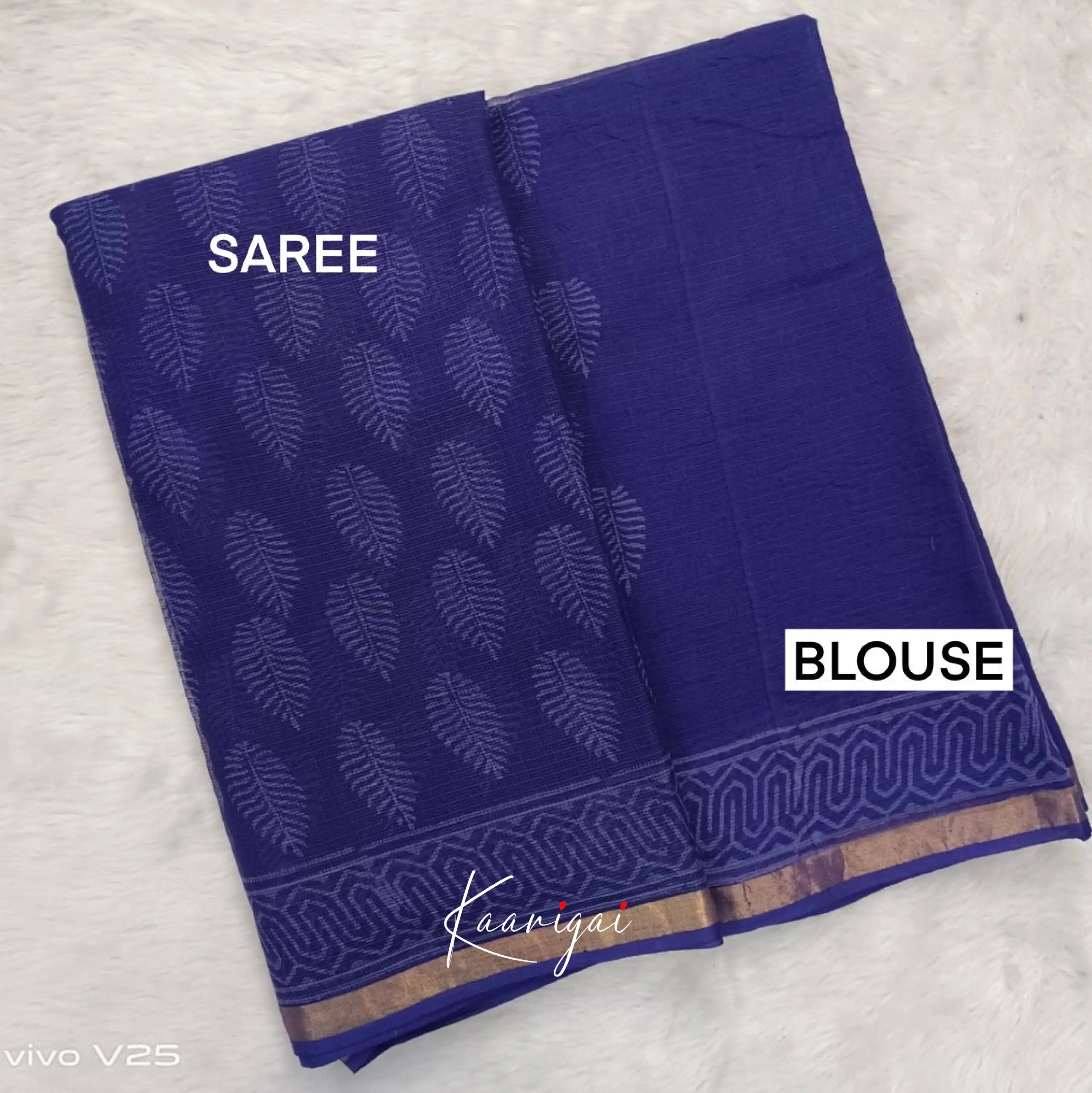 Kamali- Shade Of Dark Blue Kota Saree Sarees