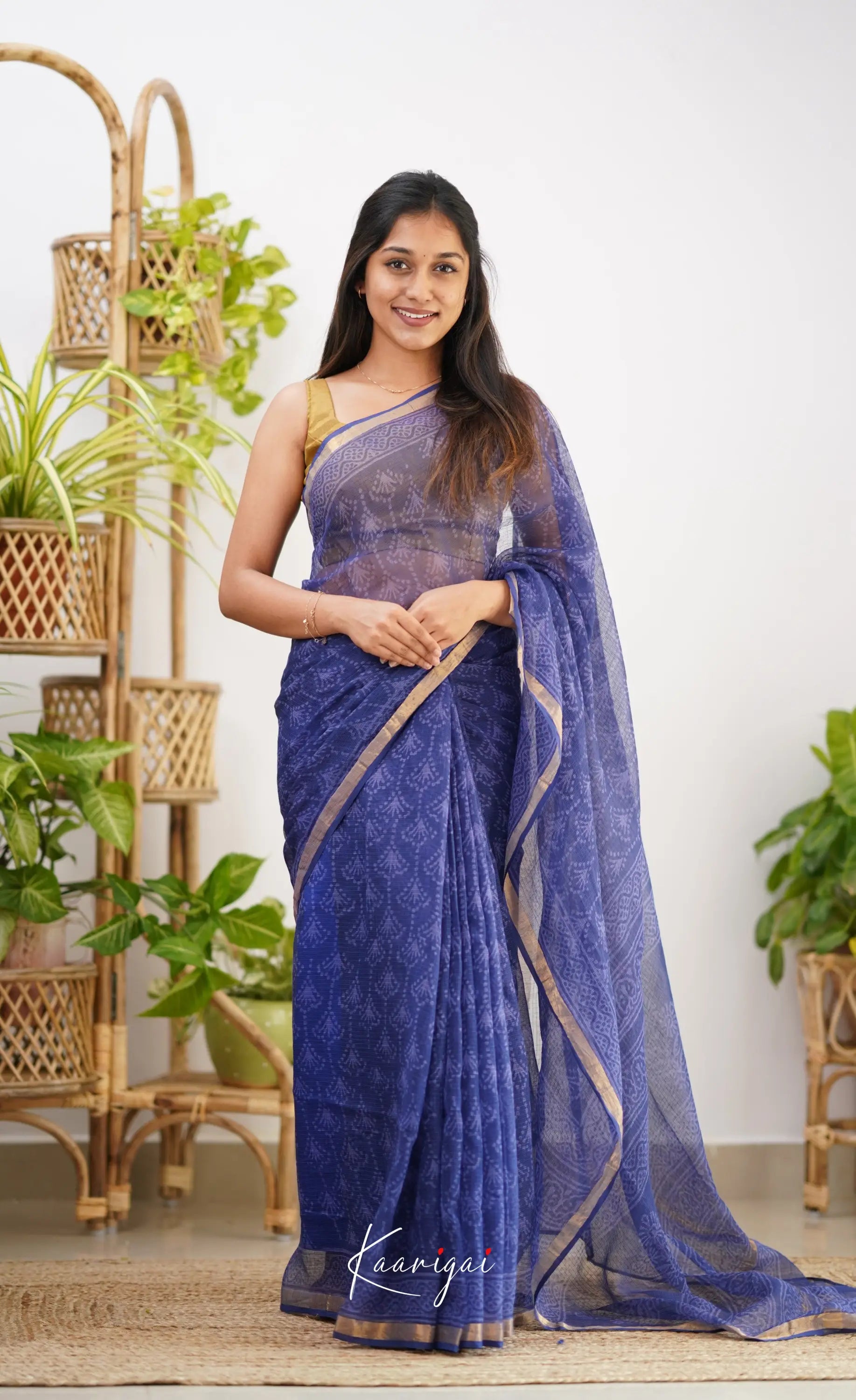 Kamali- Shade Of Dark Blue Kota Saree Sarees