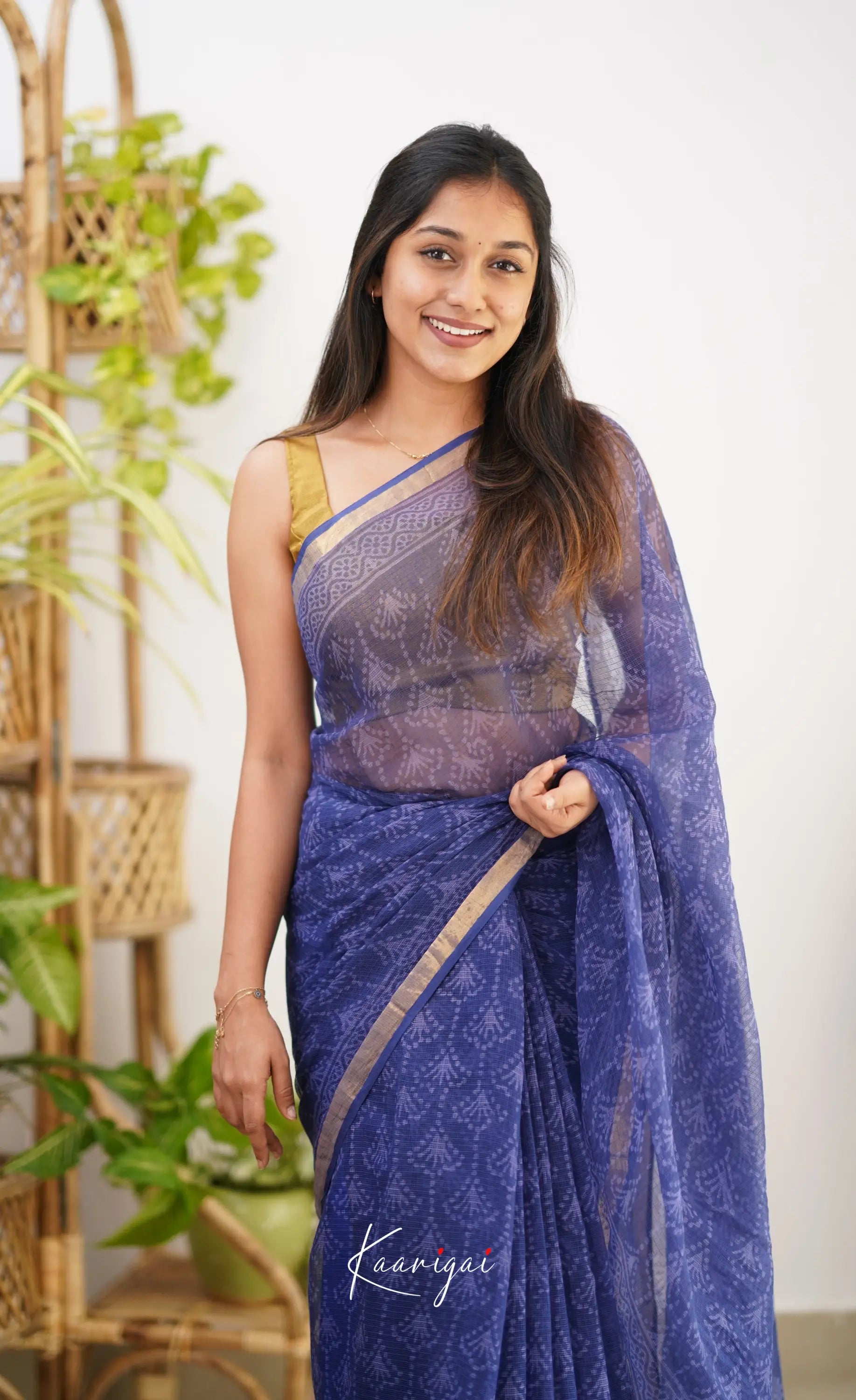 Kamali- Shade Of Dark Blue Kota Saree Sarees