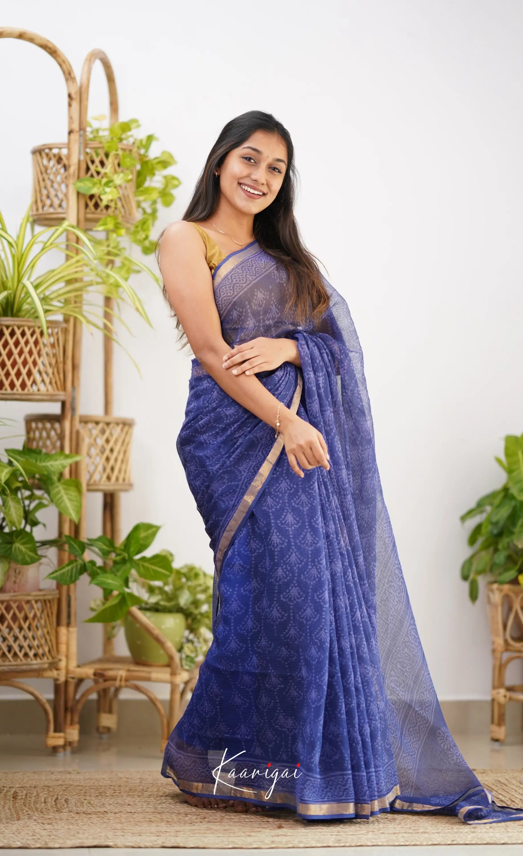 Kamali- Shade Of Dark Blue Kota Saree Sarees