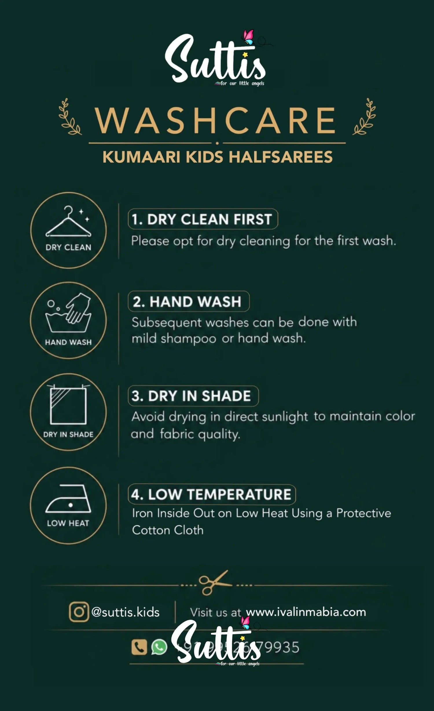 Kumaari Kids Half Saree - Off white and Gold - Kids-Suttis