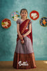 Kumaari - Mauve And Red Cotton Halfsaree Kids-Suttis