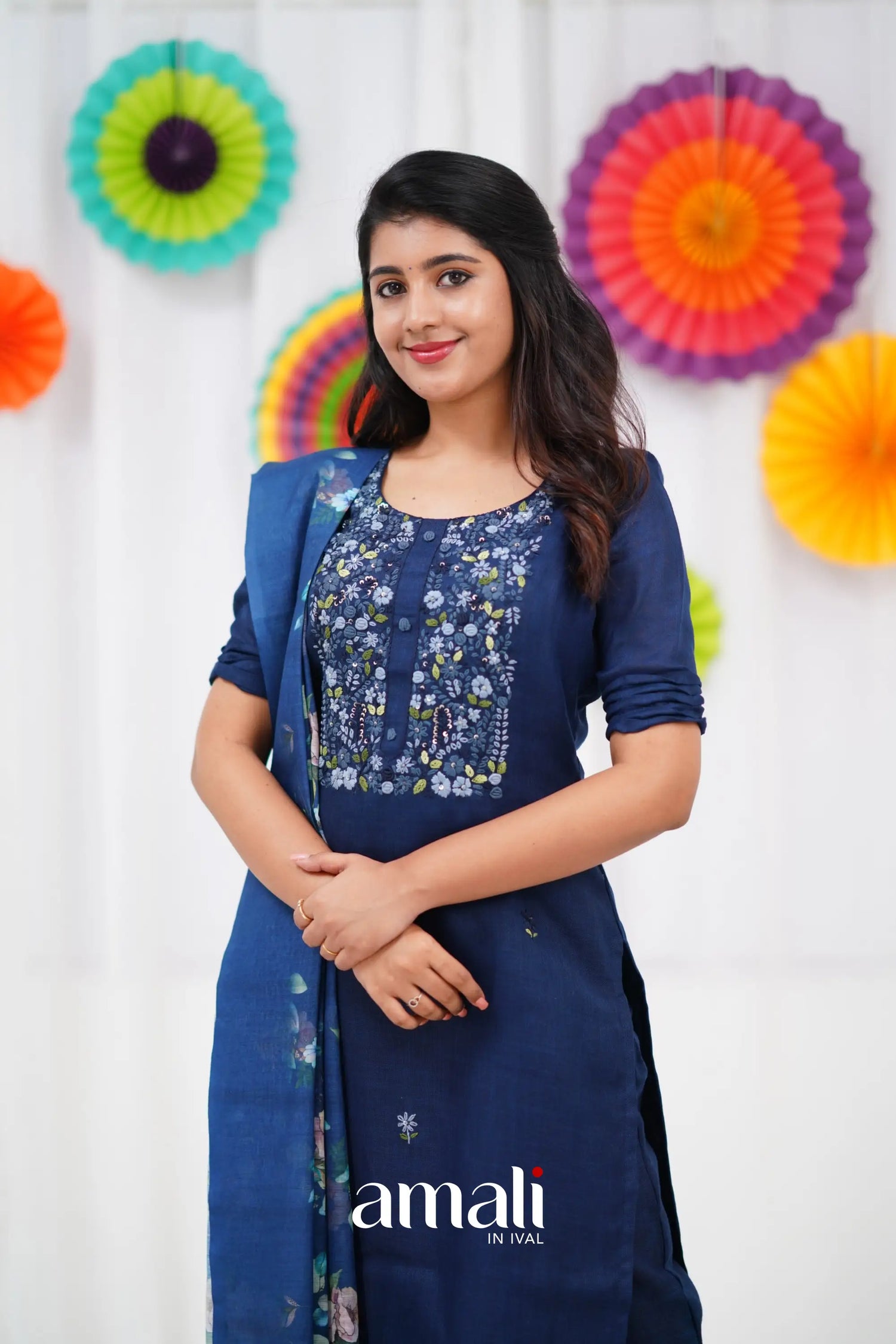 Laila Linen Salwar - Dark Blue salwar