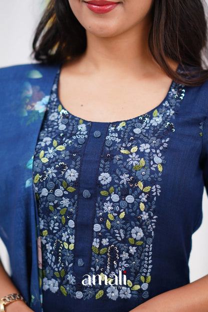 Laila Linen Salwar - Dark Blue salwar