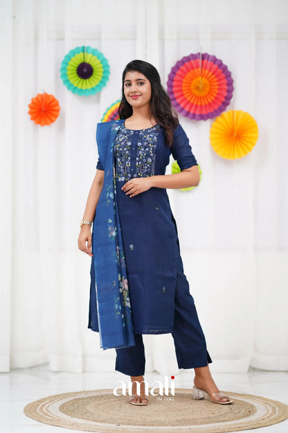 Laila Linen Salwar - Dark Blue salwar