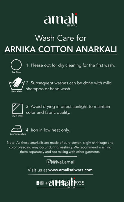 Lavender and Dark Blue Cotton Anarkali Anarkalis