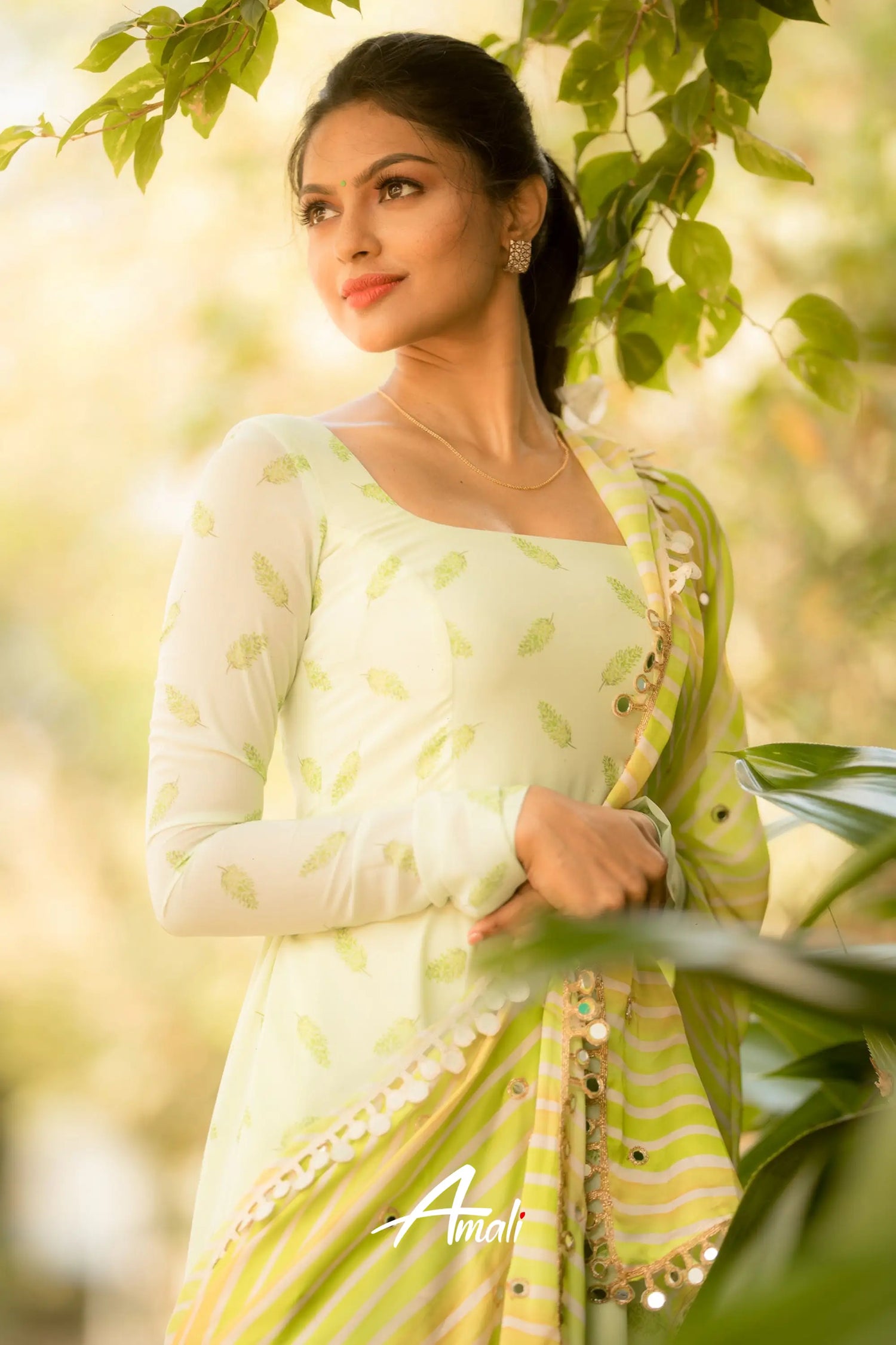 Light Green Georgette Anarkali Anarkalis