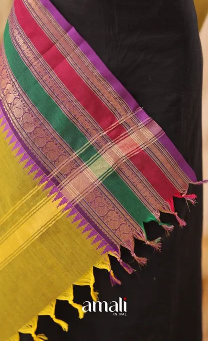 Light Henna Green With Multicolours Chettinad Cotton Dupatta salwar