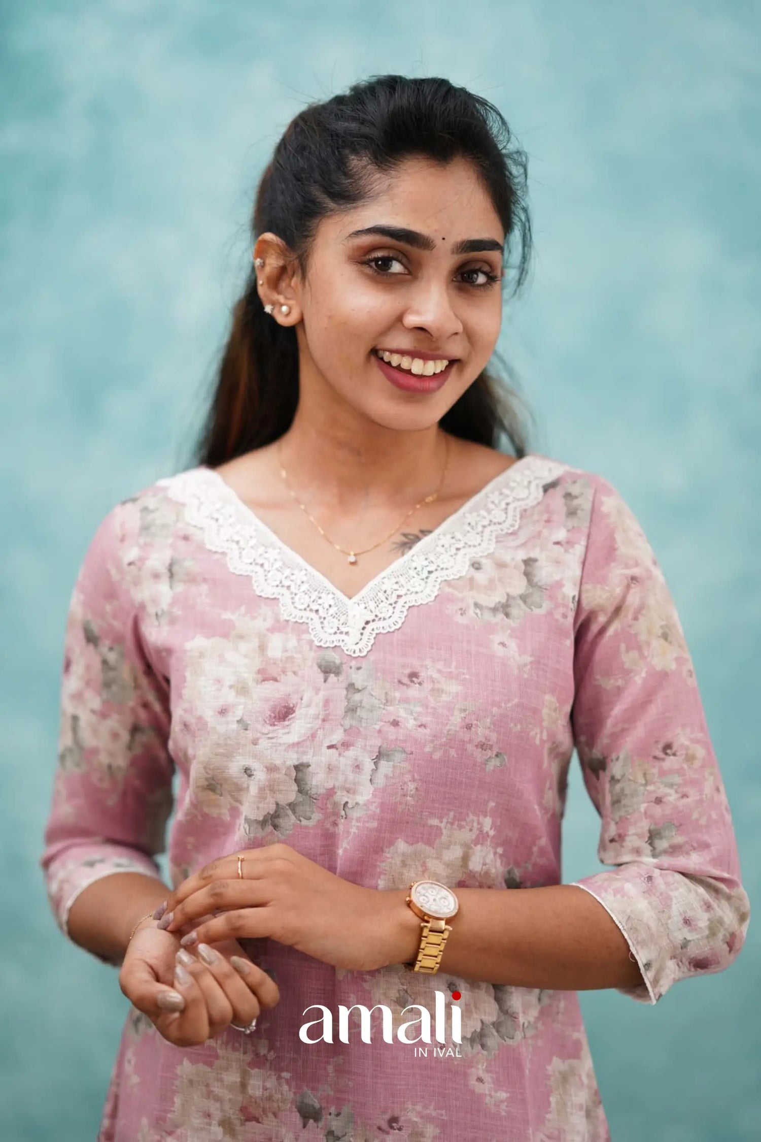 Light Pink Semi Linen Co-ord Set Co-ord sets