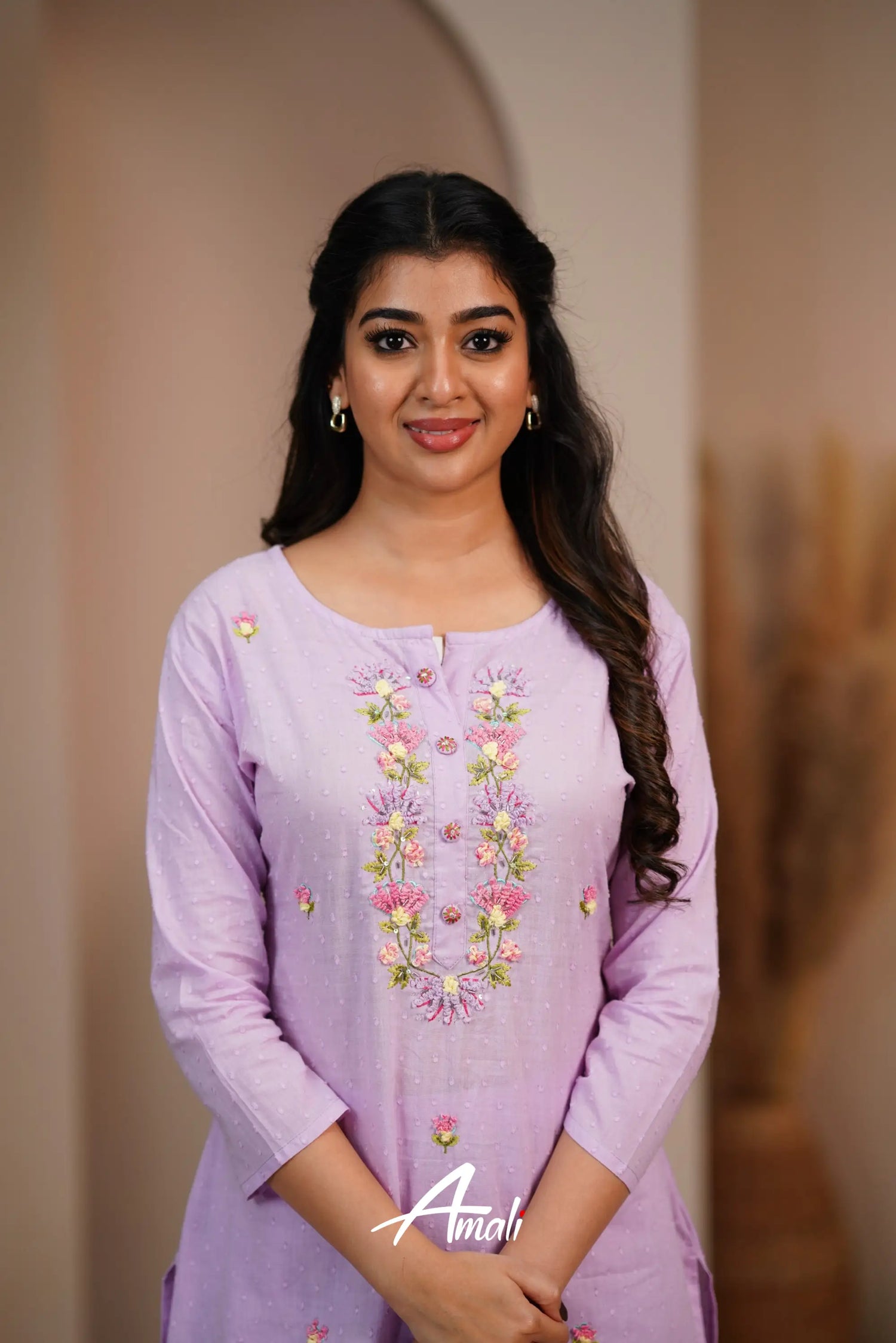 Lilac Cotton Salwar Anarkalis