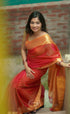 Maanvi - Light Pink Shade And Orange Tone Sarees