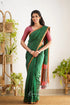 Madura Mangalagiri Saree - Bottle Green And Mauve Pink Sarees