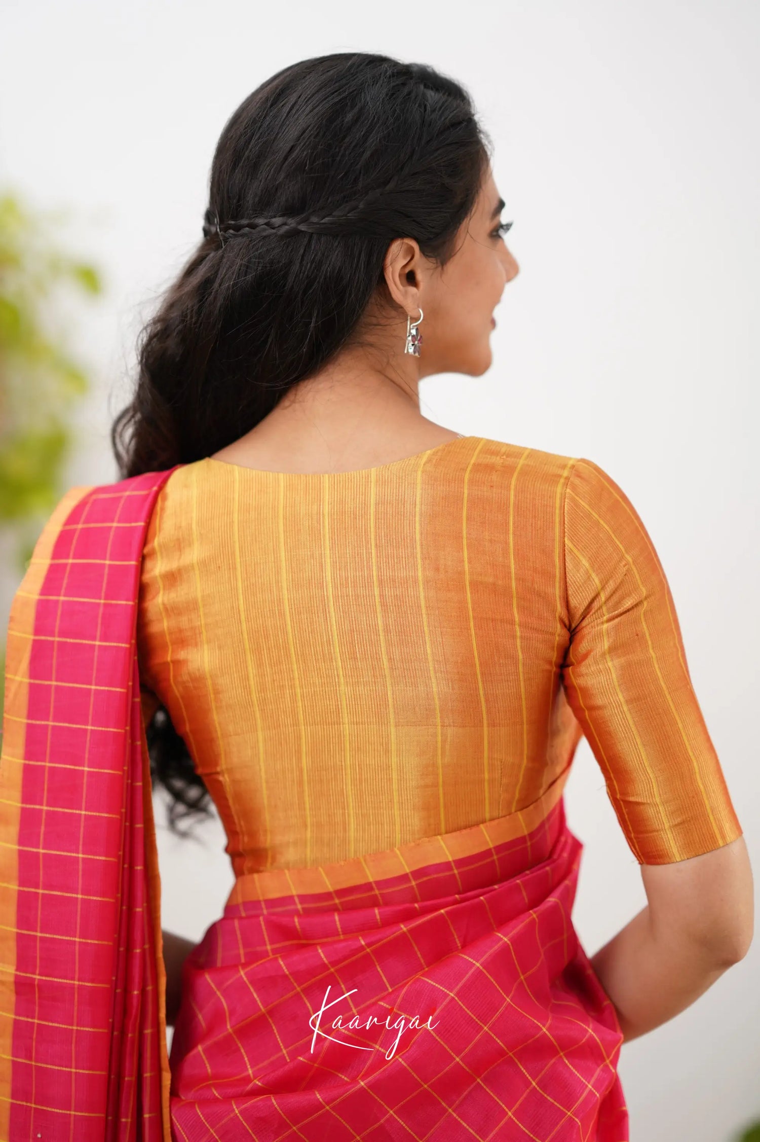 Madura Mangalagiri Saree - Pink And Orange Sarees