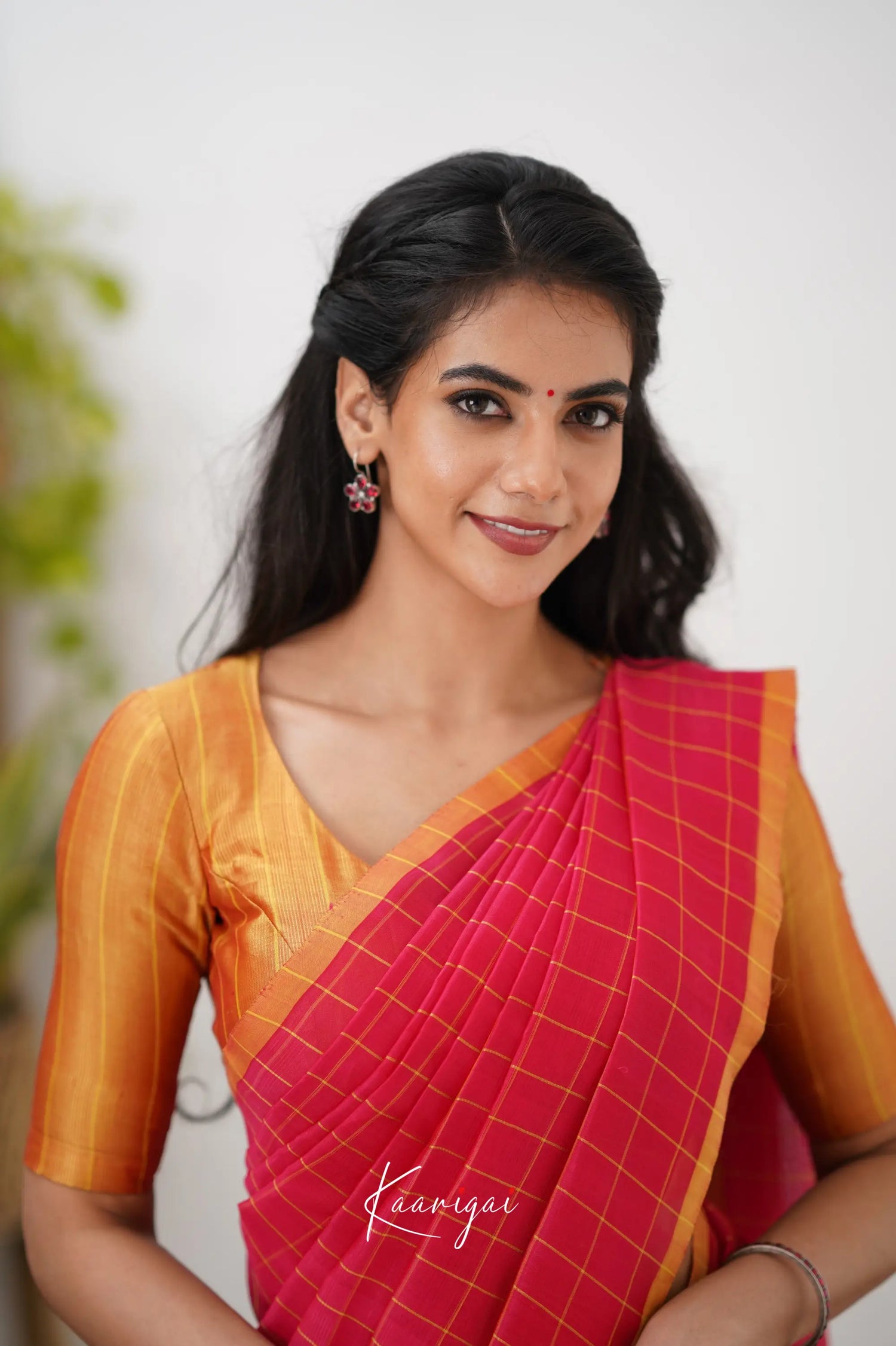 Madura Mangalagiri Saree - Pink And Orange Sarees