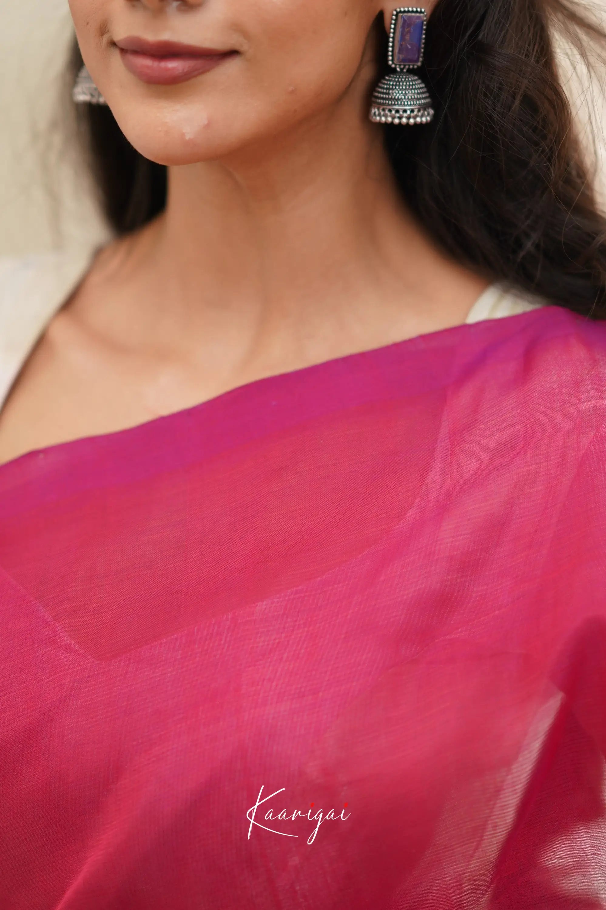 Madura Mangalagiri Saree - Pink And White Sarees