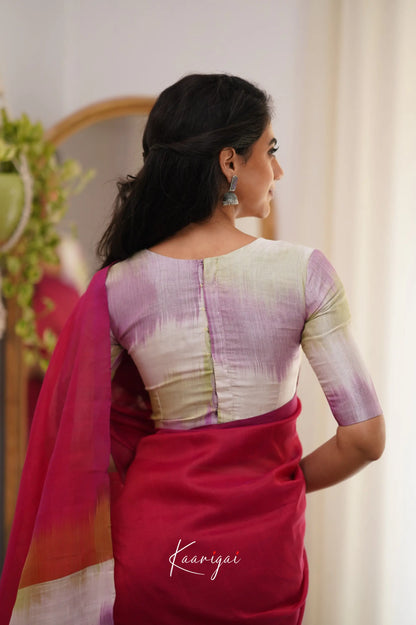 Madura Mangalagiri Saree - Pink And White Sarees