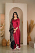 Maroon Gaji Silk Salwar Anarkalis