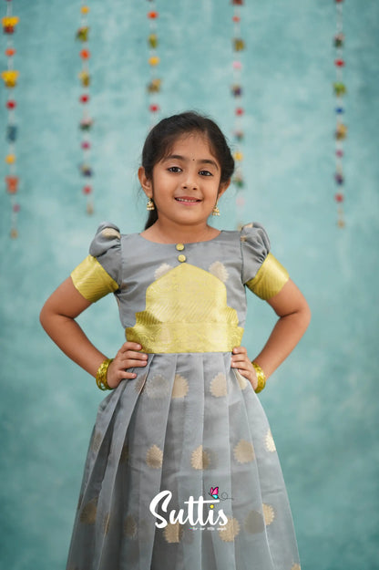 Maya Gown - Ash And Yellow Kids - Suttis