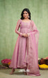 Mayili Crushed Tissue Anarkali - Mauve Pink - Anarkalis