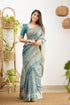 Mayuri Maheswari Silk Cotton Saree - Steal Teal Sarees