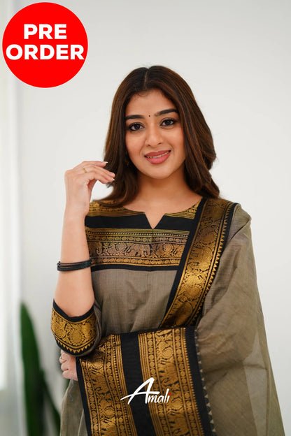 Meera Cotton Salwar - Ash Anarkalis