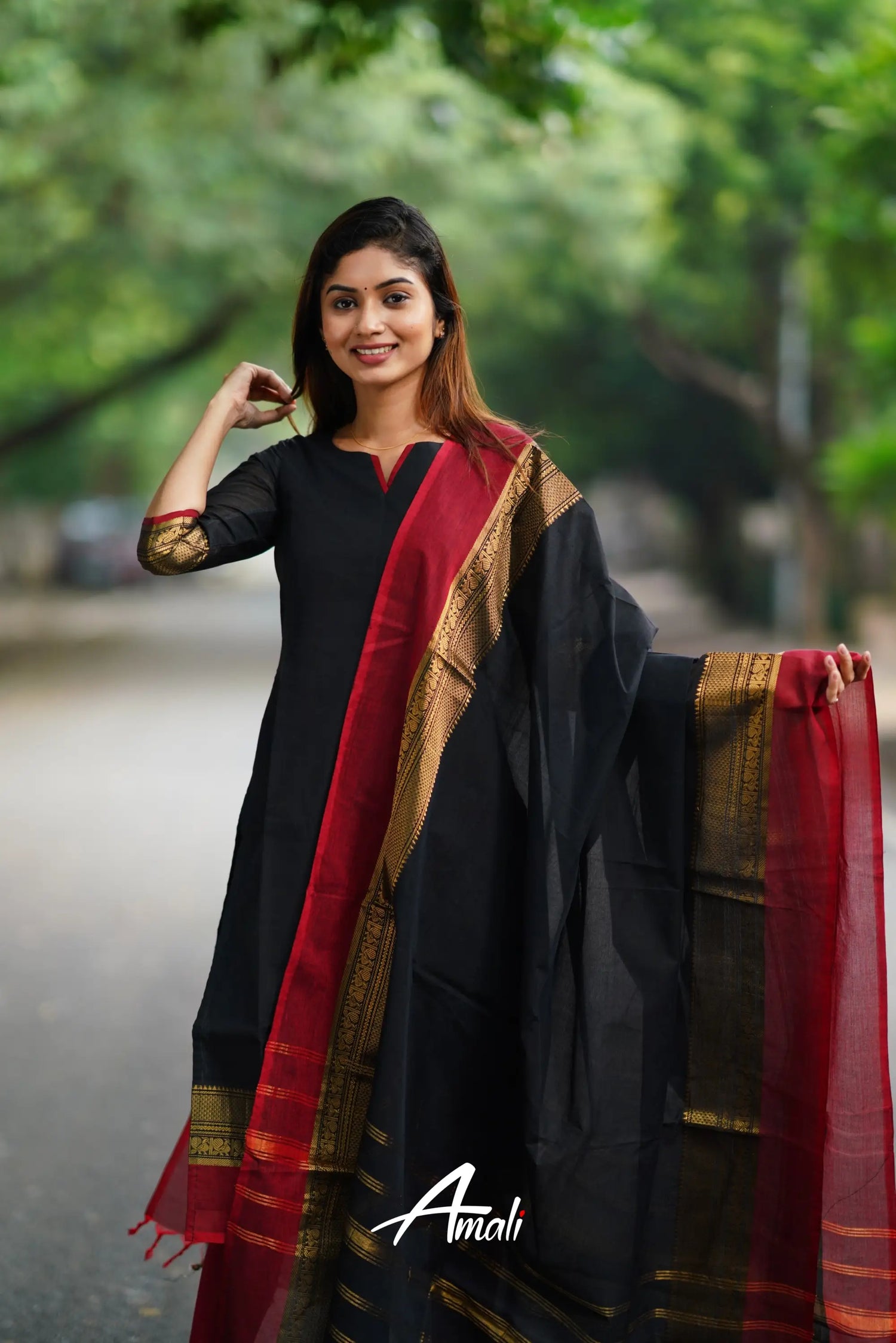 Meera Cotton Salwar - Black Salwar