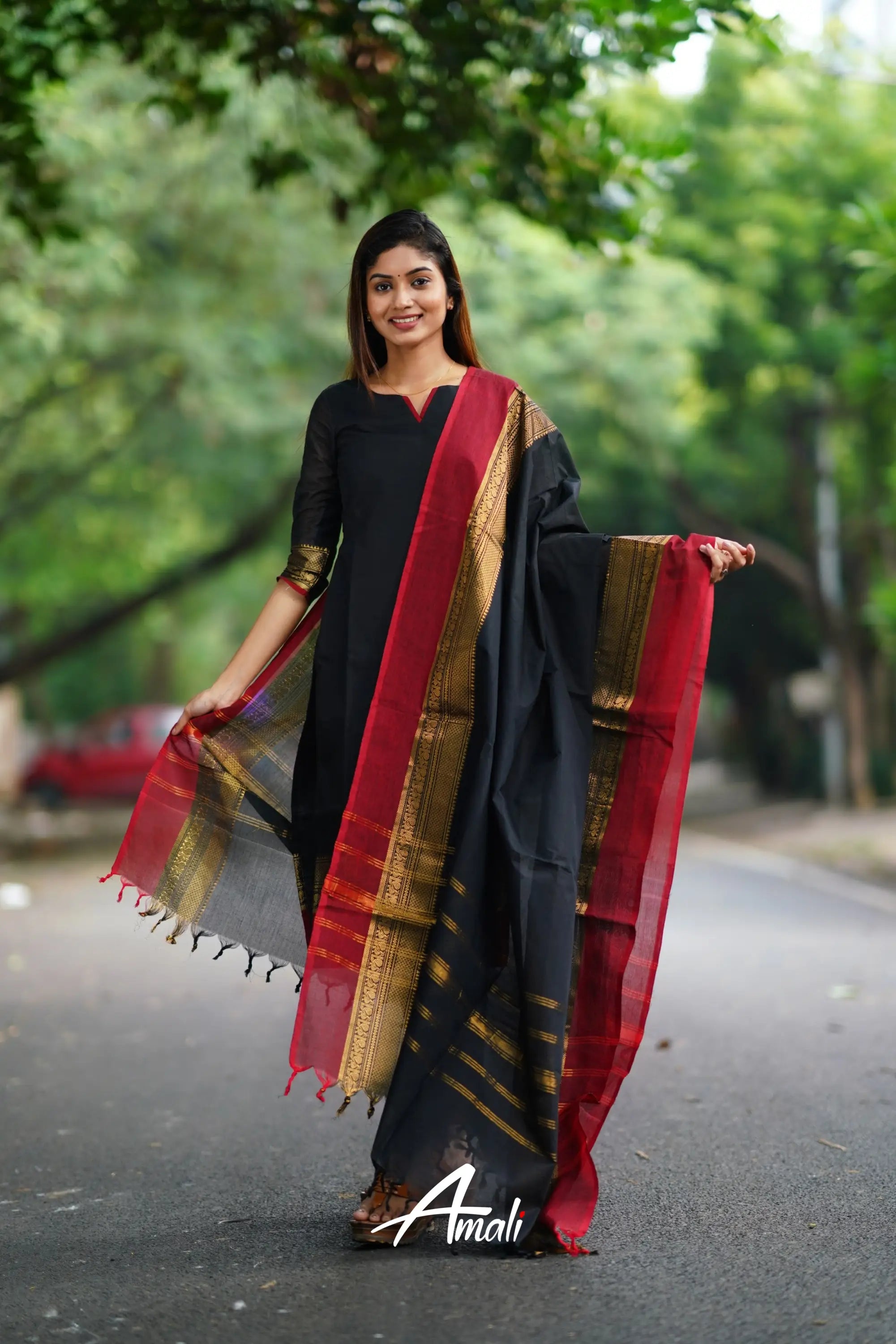 Meera Cotton Salwar - Black Salwar