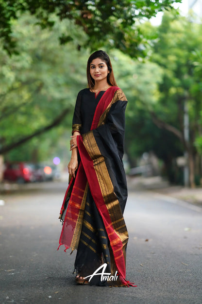 Meera Cotton Salwar - Black Salwar