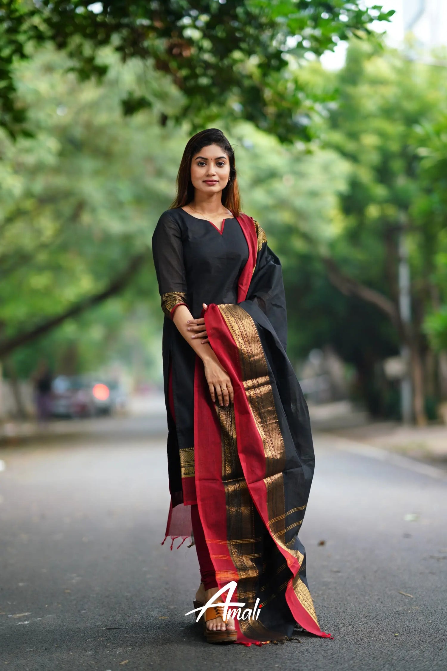 Meera Cotton Salwar - Black Salwar