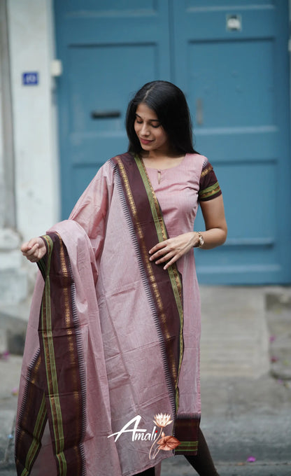 Meera Cotton Salwar - Dusty Pink Salwar