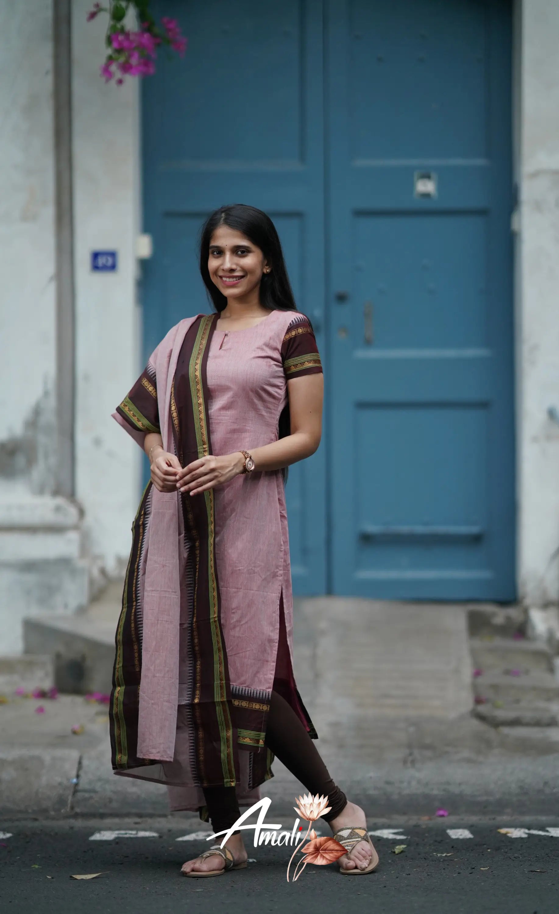 Meera Cotton Salwar - Dusty Pink Salwar