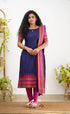 Meera Cotton Salwar - Navy Blue Salwar