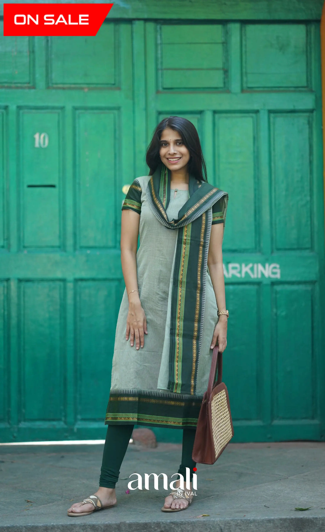 Meera Cotton Salwar - Pastel Green Salwar