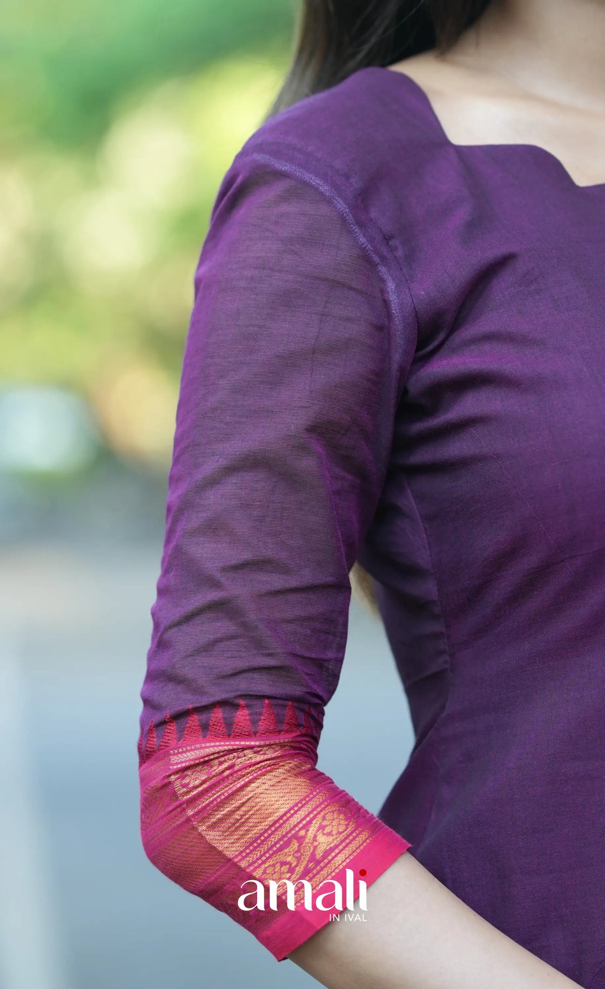 Meera Cotton Salwar - Purple and Pink salwar