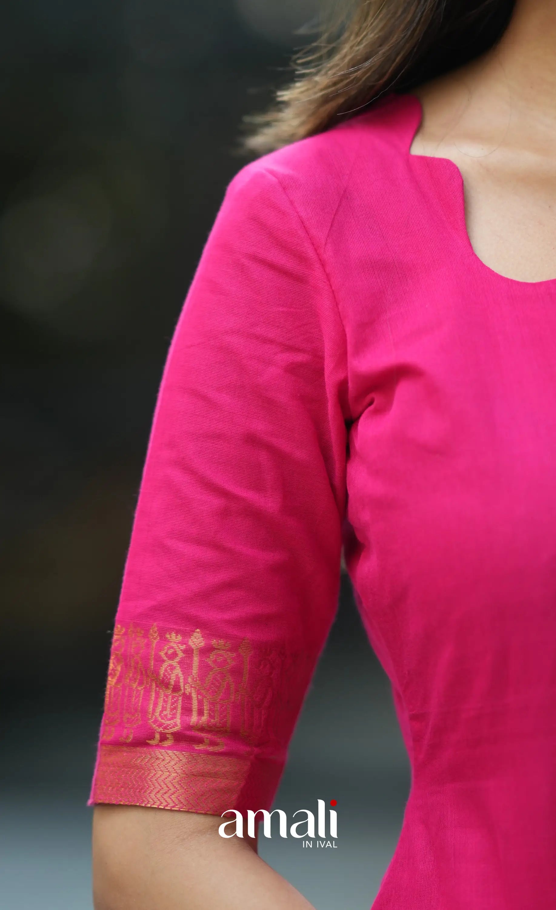 Meera Cotton Salwar - Rani Pink salwar