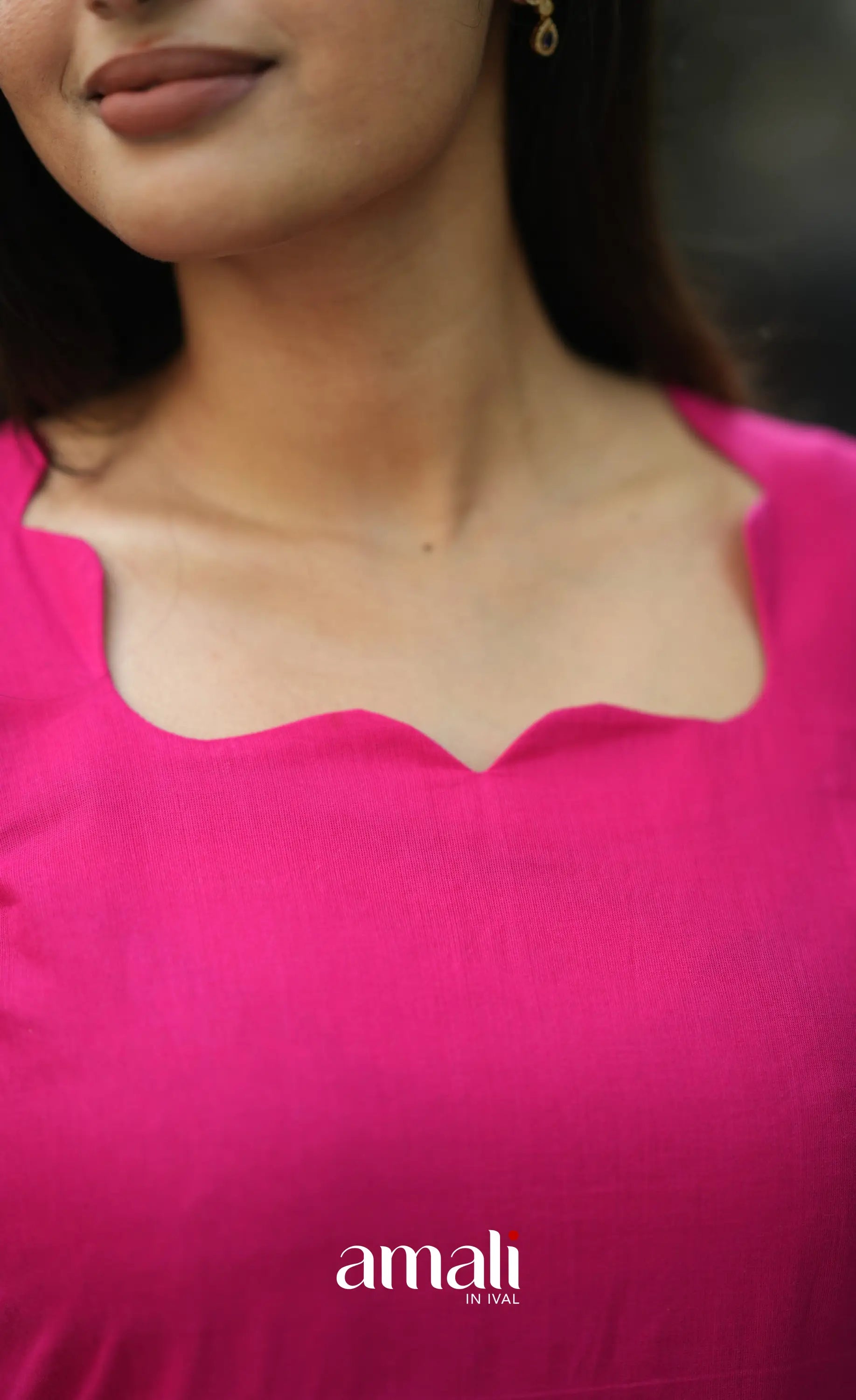 Meera Cotton Salwar - Rani Pink salwar