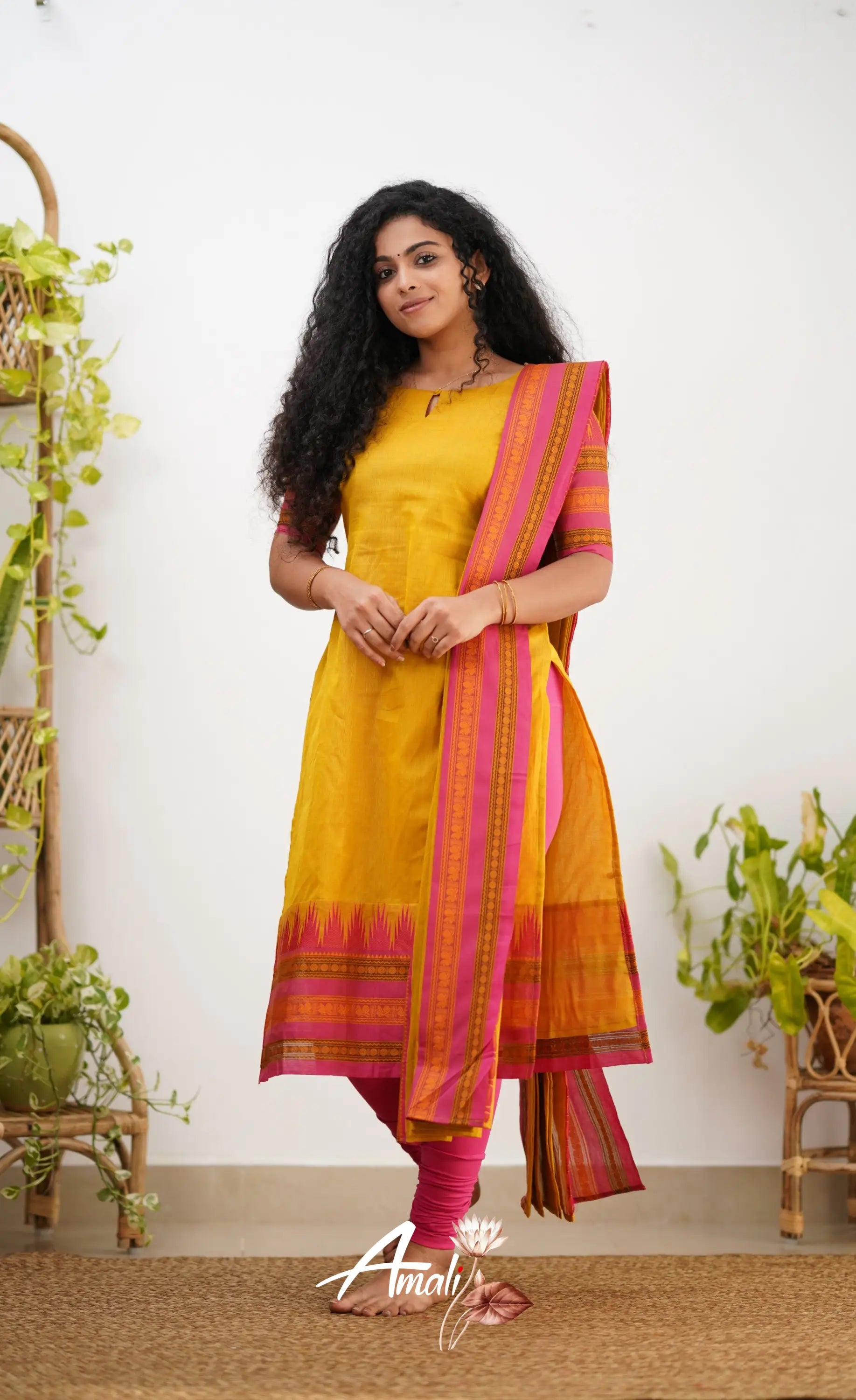 Meera Cotton Salwar - Yellow Salwar